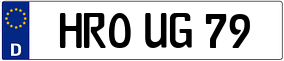 Trailer License Plate
